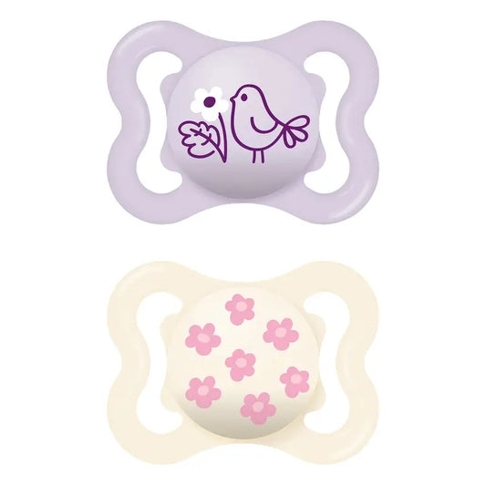 Mam Baby Supreme Ciuccio in silicone rosa 2-6M, 2 unità