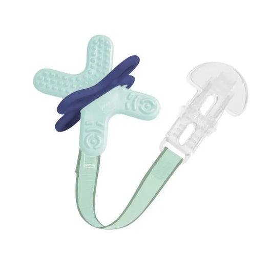 Mam Baby Bite & Relax Fase 2 Teether con clip Blu