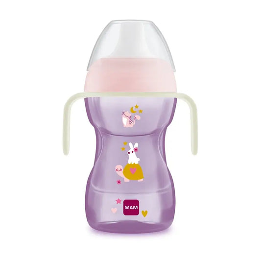 Mam Baby Fun To Drink Cup Tazza giorno e notte rosa, 270 ml