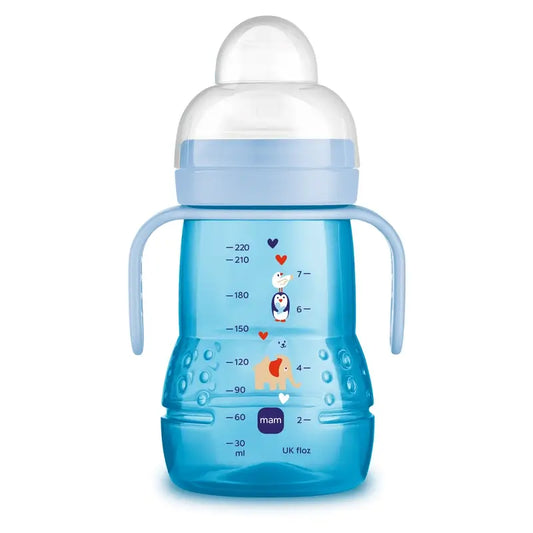 Mam Baby Trainer Bicchiere blu, 220 ml