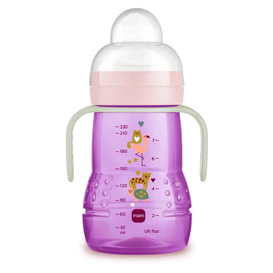 Bicchiere Mam Baby Trainer rosa, 220 ml