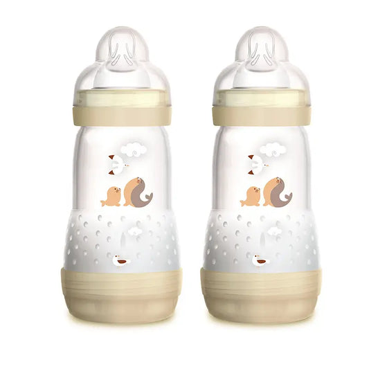 Mam Anti-Colic Baby Bottle Neutral, 2 units x 260 ml