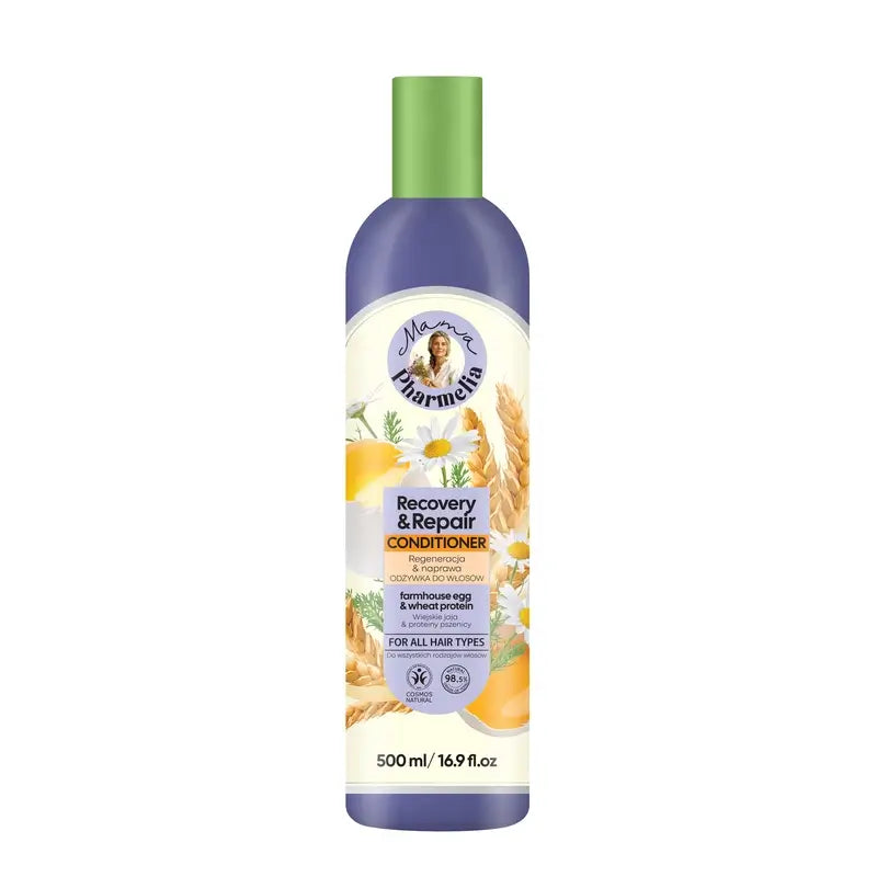 Mama Pharmelia Balsamo Ripara e Recupera Proteine dell'Uovo e del Grano, 500 Ml