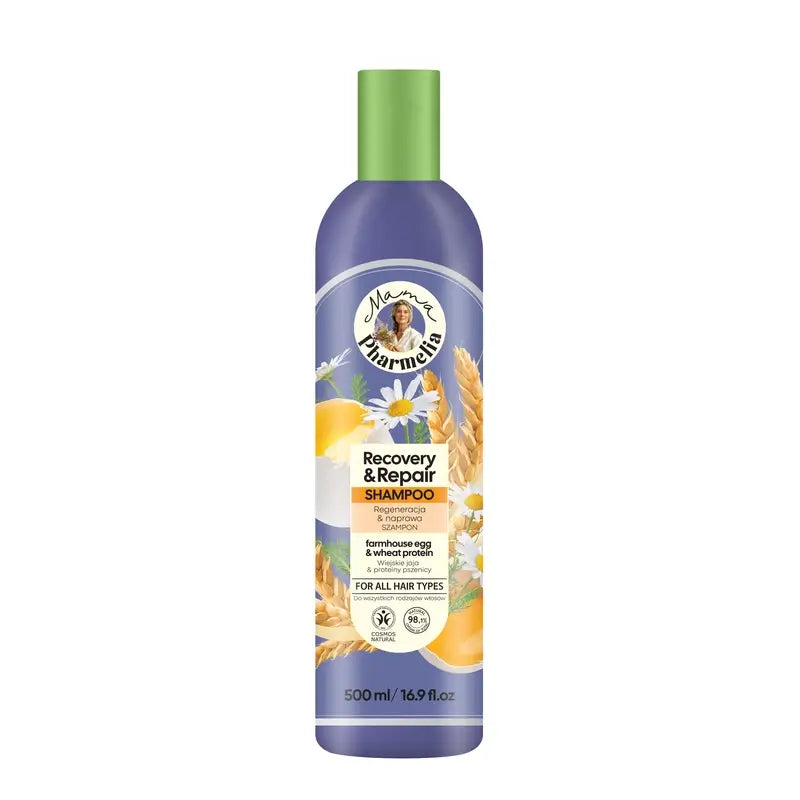 Mama Pharmelia Farm Egg & Wheat Protein Repair & Recovery Shampoo, 500 Ml