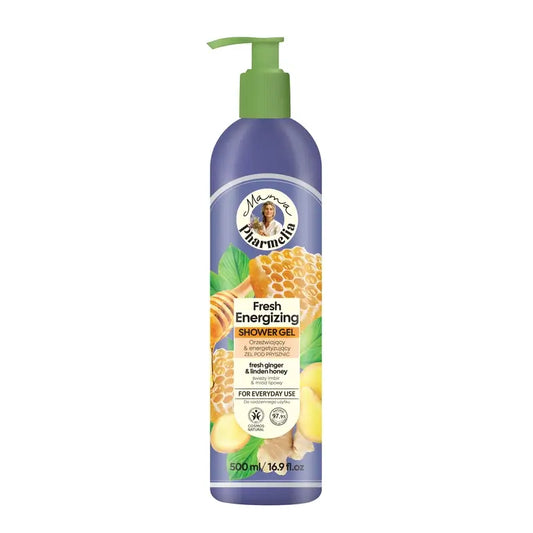 Mama Pharmelia Gel doccia fresco ed energizzante con zenzero e miele di tiglio, 500ml
