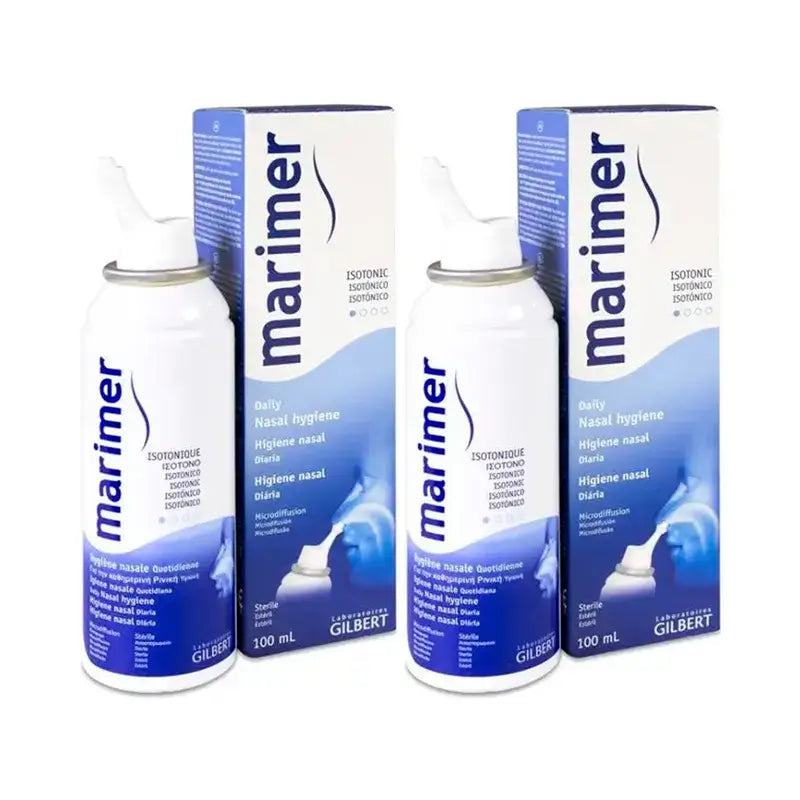 Marimer Acqua di mare isotonica Spray nasale, confezione da 2 x 100 ml