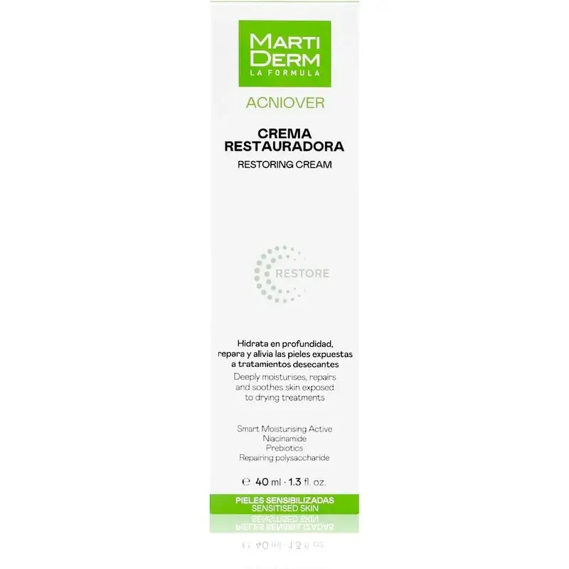 Martiderm Acniover Restore Crema Restitutiva, 40 ml