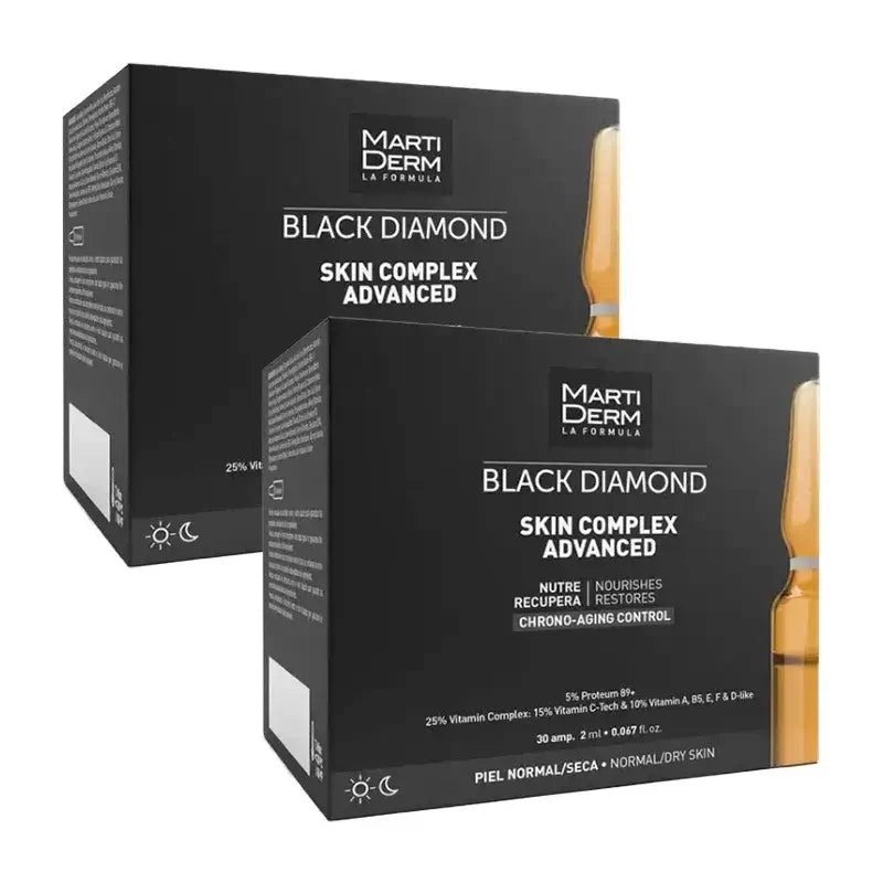 Martiderm Black Diamond Skin Complex Advanced, confezione da 2 x 30 fiale