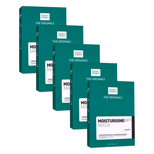 Martiderm Maschera idratante Maschera idratante intensiva, 5 X 10 unità