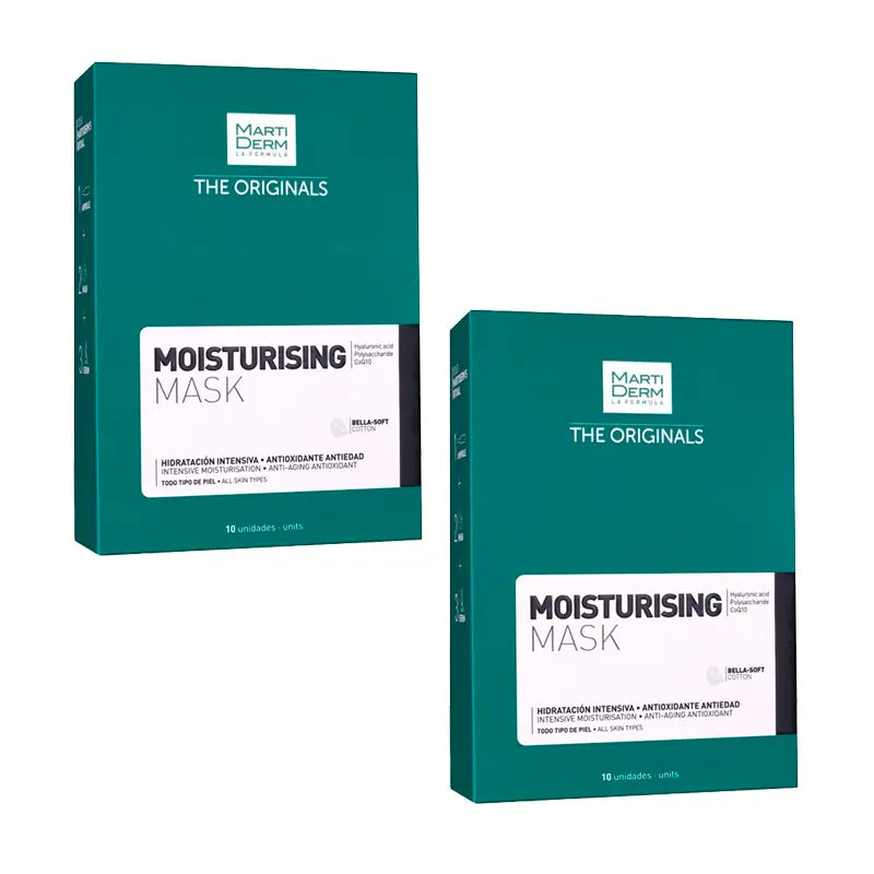 Martiderm Maschera idratante Confezione idratante intensiva, 2x10 unità