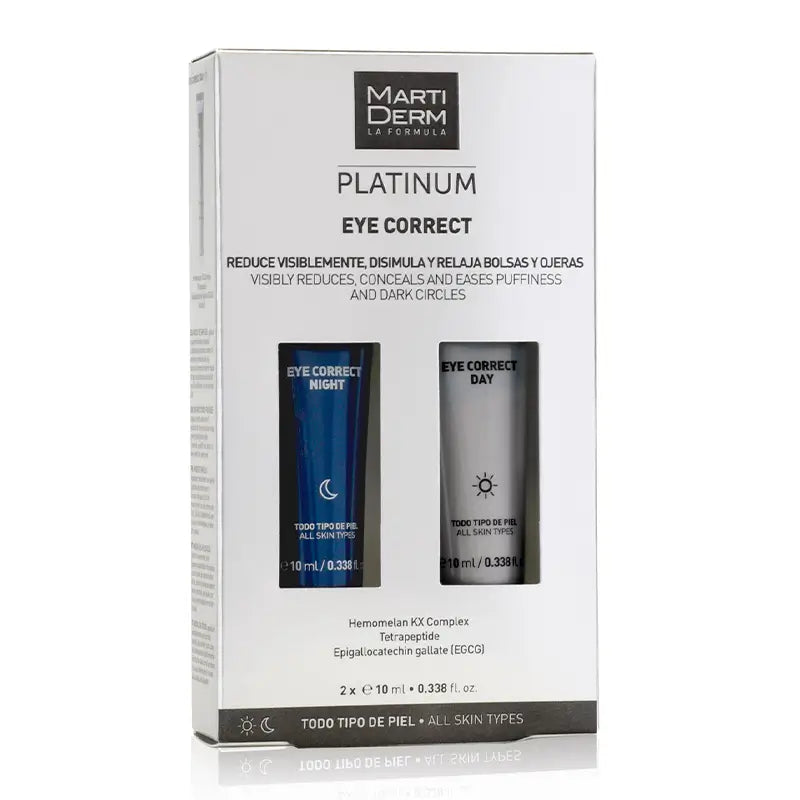 Martiderm Platinum Pack Eye Correct Giorno 10 ml + Eye Correct Notte 10 ml