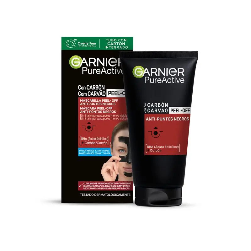 Maschera anti-capelli neri Peel Off libera i pori e rimuove le impurità