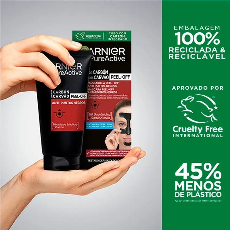 Maschera anti-capelli neri Peel Off libera i pori e rimuove le impurità
