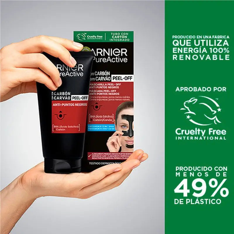 Maschera anti-capelli neri Peel Off libera i pori e rimuove le impurità