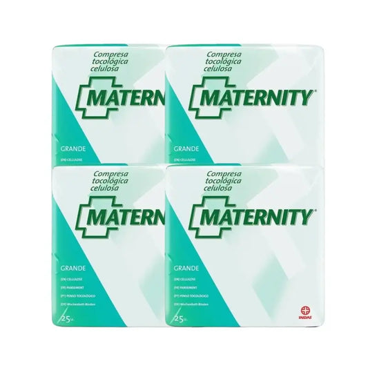 Cuscinetto di cellulosa Tocologic Maternity , 4 x 25 unità