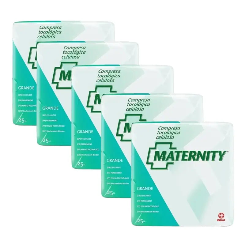 Tampone di maternità in cellulosa, 5 x 25 unità