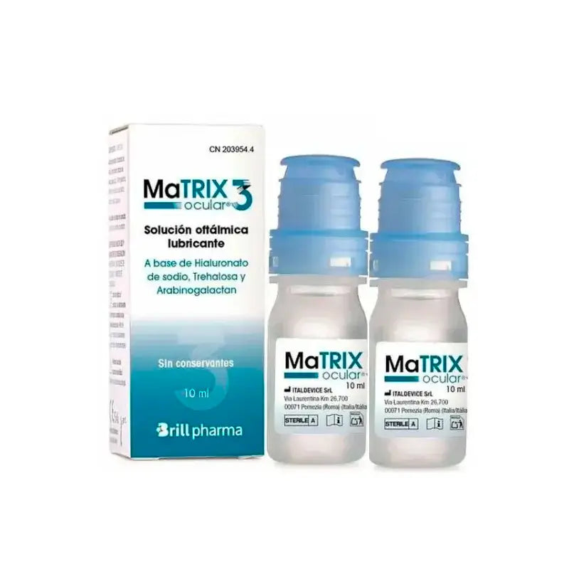 Matrix Ocular 3 Gocce oculari, confezione da 2 x 10 ml