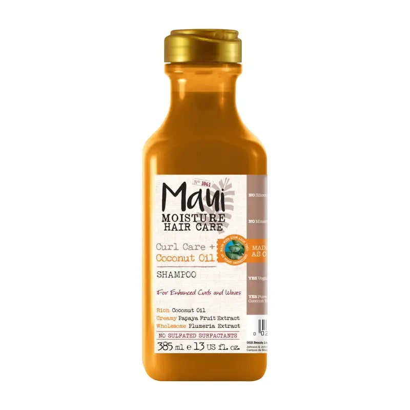 Maui Moisture, Shampoo all'olio di cocco, definisce e districa i capelli ricci, 385 ml