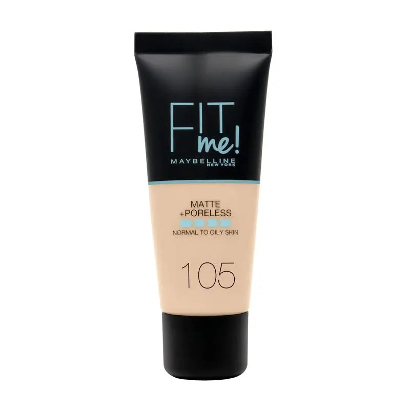Maybelline New York Fit Me Matte and Pore Refinement Foundation: per pelli da normali a grasse, tonalità 120 Classic Ivory, 30ml