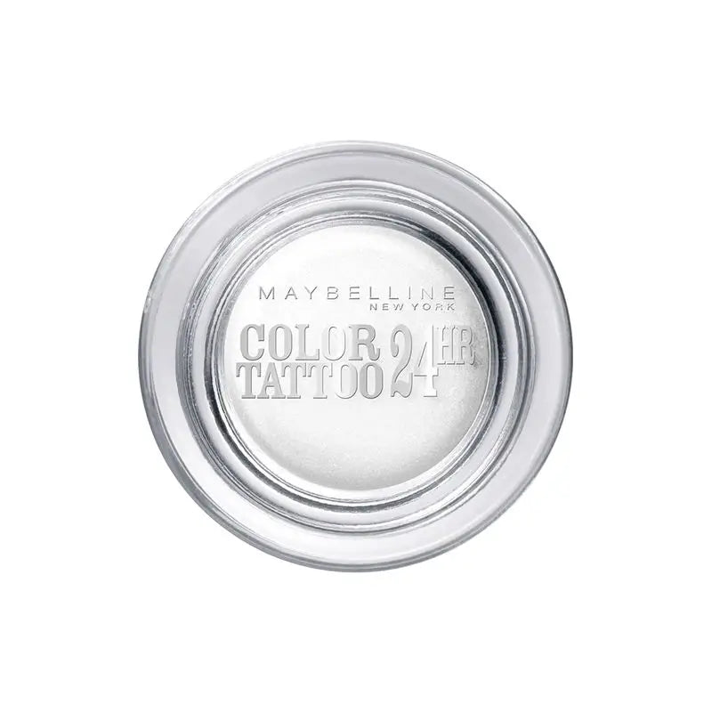 Maybelline New York Color Tattoo 24h Ombretto a lunga durata, 45 Infinite White bianco