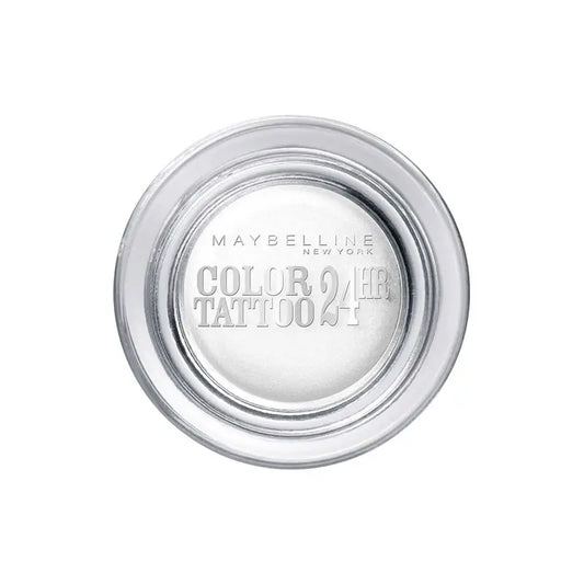 Maybelline New York Color Tattoo 24h Ombretto a lunga durata, 45 Infinite White bianco