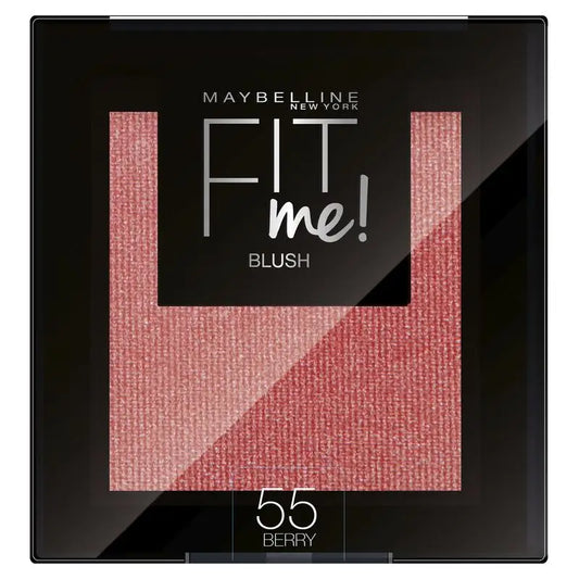 Maybelline New York Matte Powder Blush Fit Me Blush Shade 55 Berry Per tutti i tipi di pelle. - 5Gr