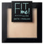 Maybelline New York Fit Me Matte & Refine Polvere opacizzante Ombra 105 Avorio Naturale Pelle molto chiara. - 9Gr
