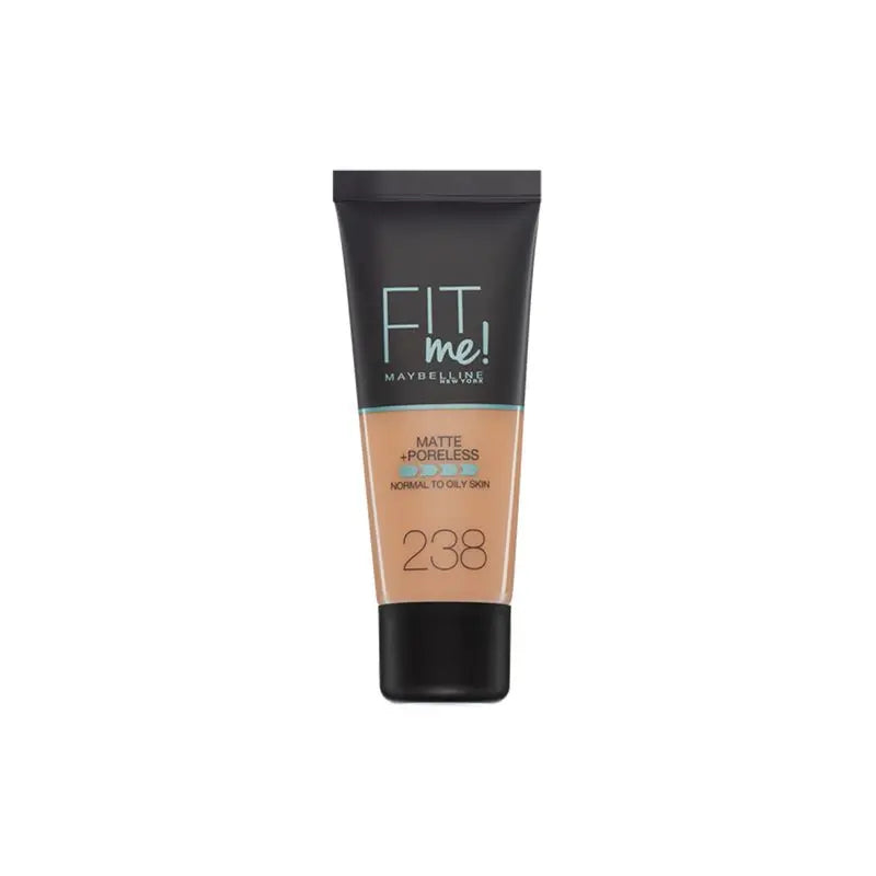 Maybelline New York Fit Me Matte & Refine Pores Shade 238 Rich Tan Foundation Si adatta al tono e alla texture delle pelli medie - 30ml