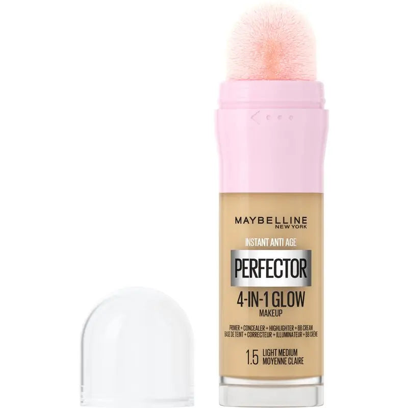 Maybelline New York Instant Perfector Glow 4 In 1 Highlighting Concealer. Tonalità 1.5 Luce Media