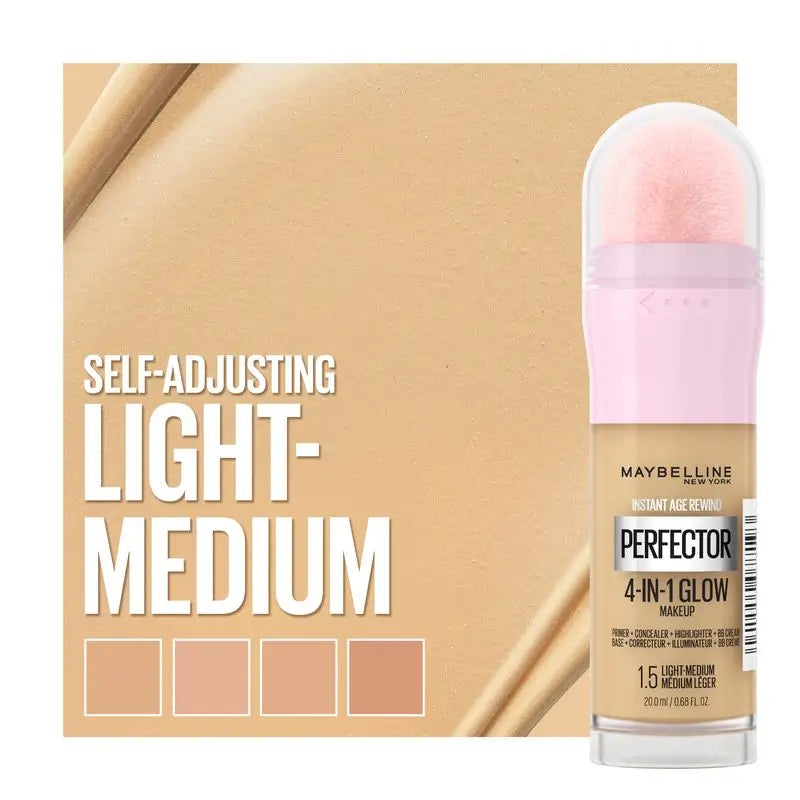 Maybelline New York Instant Perfector Glow 4 In 1 Highlighting Concealer. Tonalità 1.5 Luce Media