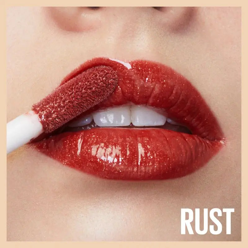 Maybelline New York Lifter Gloss Bronzed Lip Gloss, Idratazione intensa, labbra rimpolpate. Tonalità 16 Ruggine