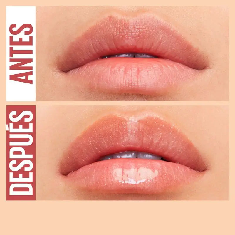Maybelline New York Lifter Gloss Bronzed Lip Gloss, Idratazione intensa, labbra rimpolpate. Tonalità 20 Sole