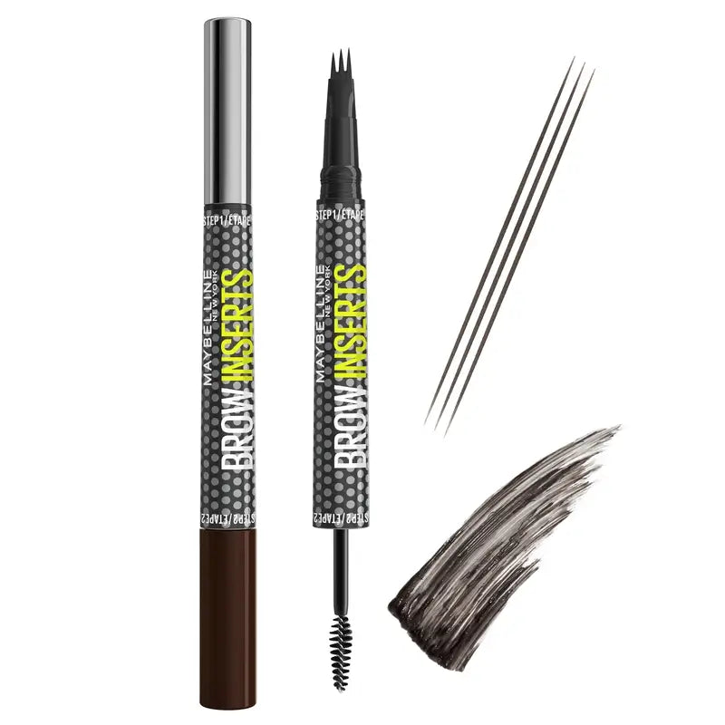 Maybelline New York Brow Insert Matita per sopracciglia, Nero Marrone, 1,25 ml