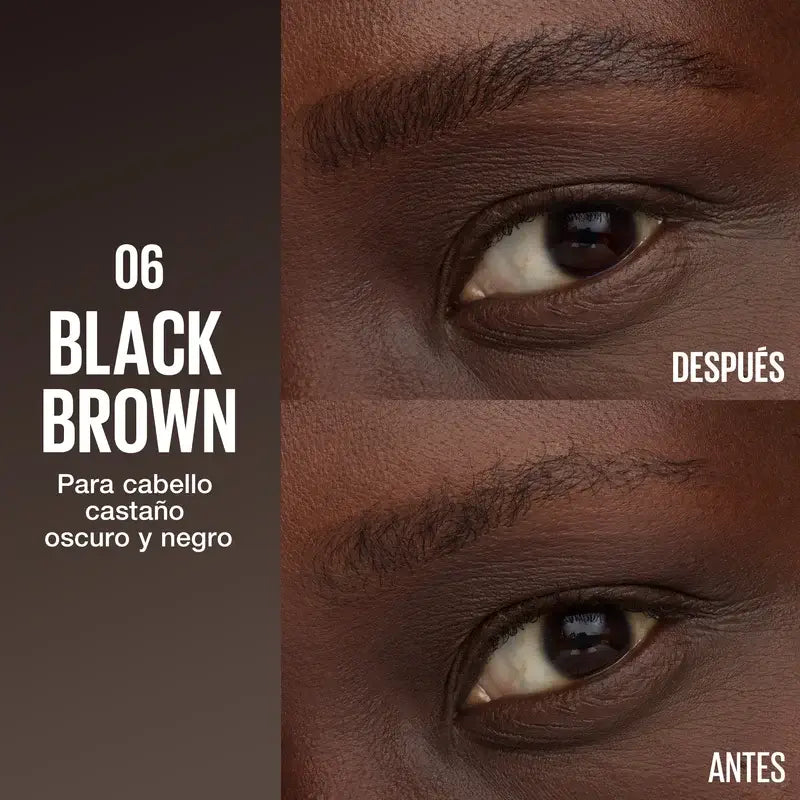Maybelline New York Brow Insert Matita per sopracciglia, Nero Marrone, 1,25 ml