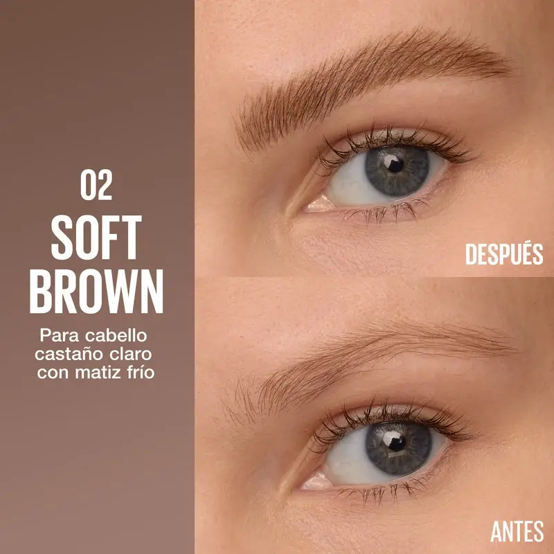 Maybelline New York Brow Insert Matita per sopracciglia, Marrone tenue, 1,25 ml