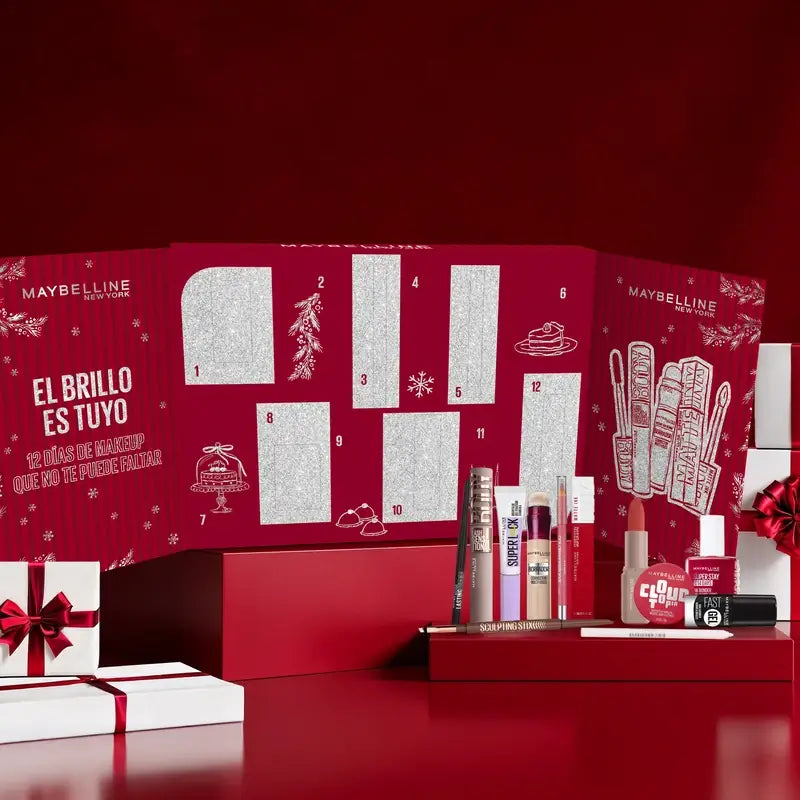 Calendario dell'Avvento Maybelline, 12 prodotti