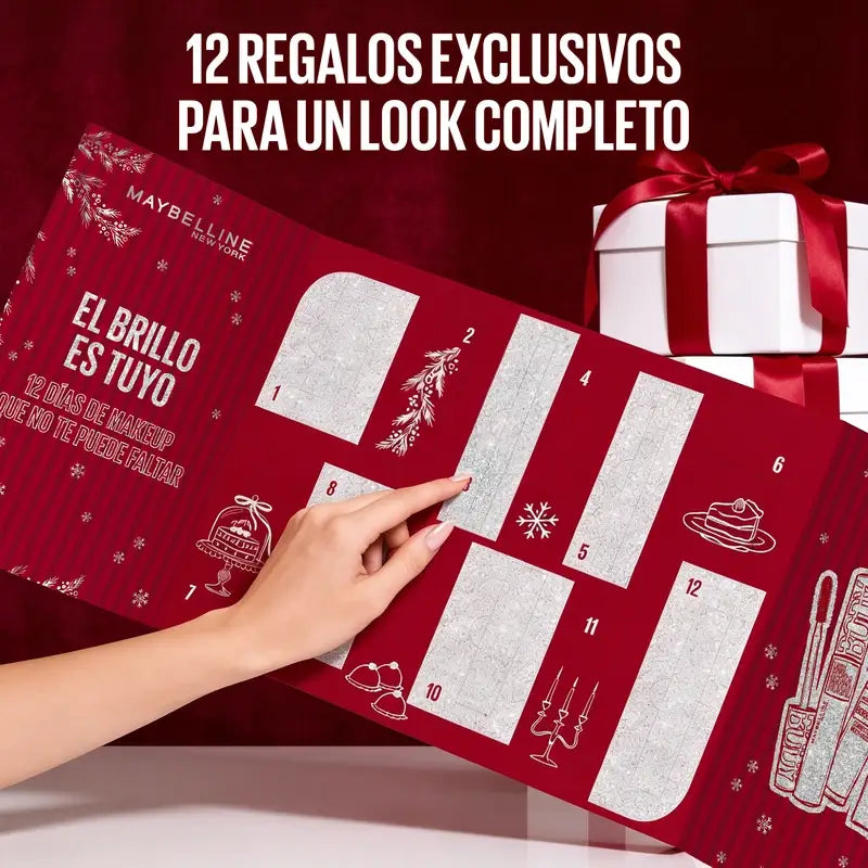 Calendario dell'Avvento Maybelline, 12 prodotti