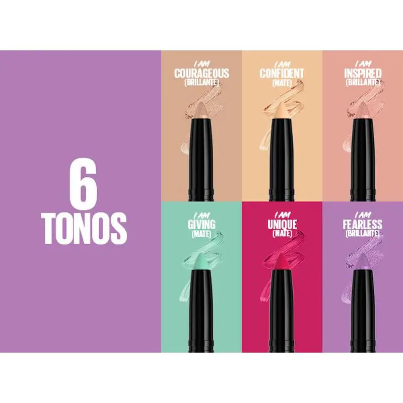 Maybelline New York Color Tattoo Stix, Ombretto + Liner in formato stick, tonalità I Am Inspired.