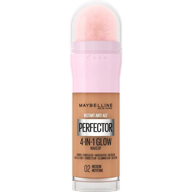 Maybelline New York Instant Perfector Glow 4-In-1, Il bagliore che si indossa come si vuole, tonalità 02 Medio Profondo