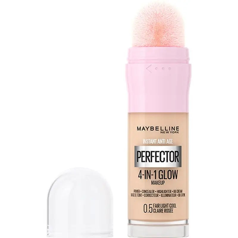Maybelline New York Instant Perfector Glow 4-In-1, Il bagliore che si indossa come si vuole, tonalità 0.5 Fair Light Cool