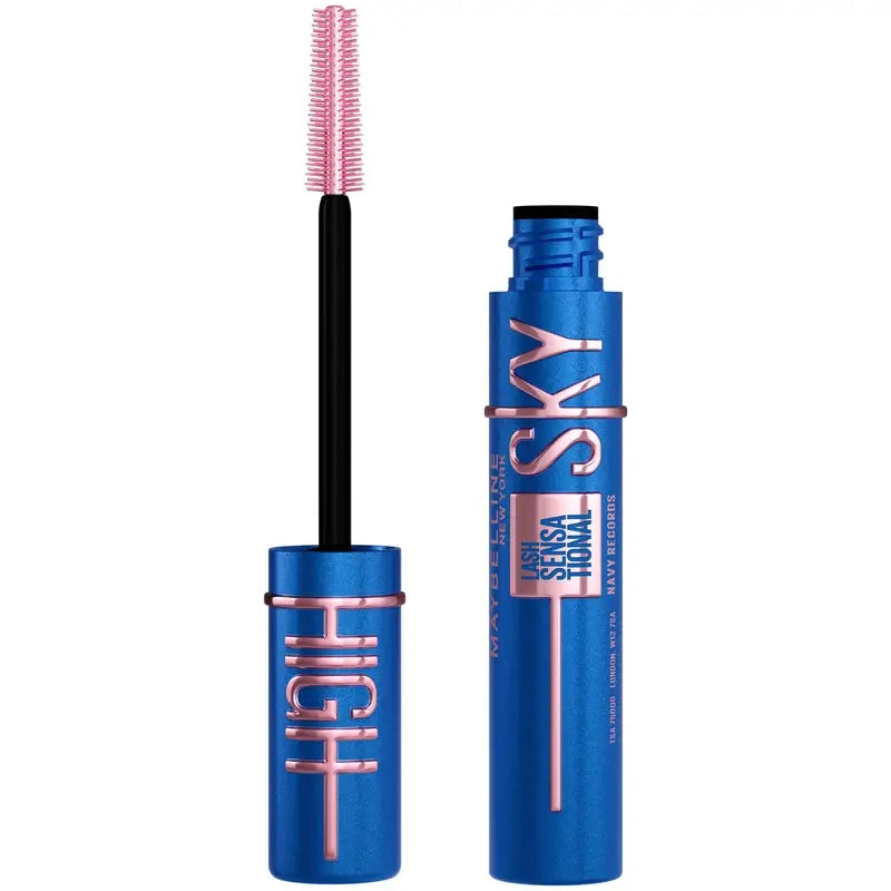 Maybelline New York Lash Sensational, mascara impermeabile Sky High, blu navy, 1 pz.