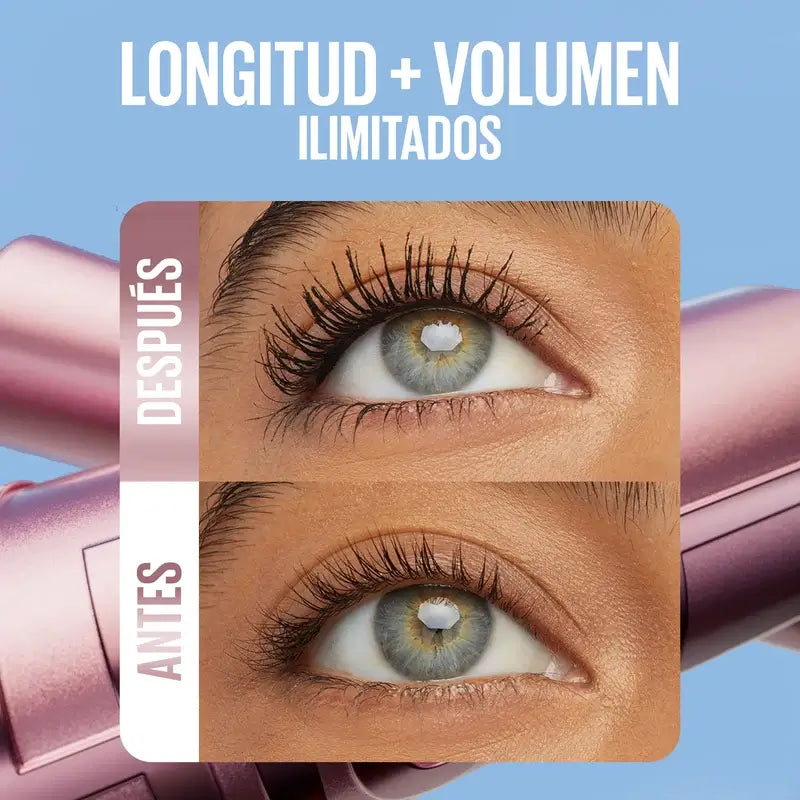 Maybelline New York Lash Sensational, mascara impermeabile Sky High, blu navy, 1 pz.