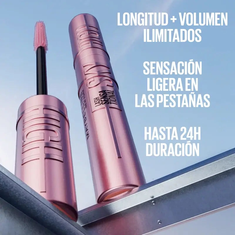 Maybelline New York Lash Sensational, mascara impermeabile Sky High, blu navy, 1 pz.