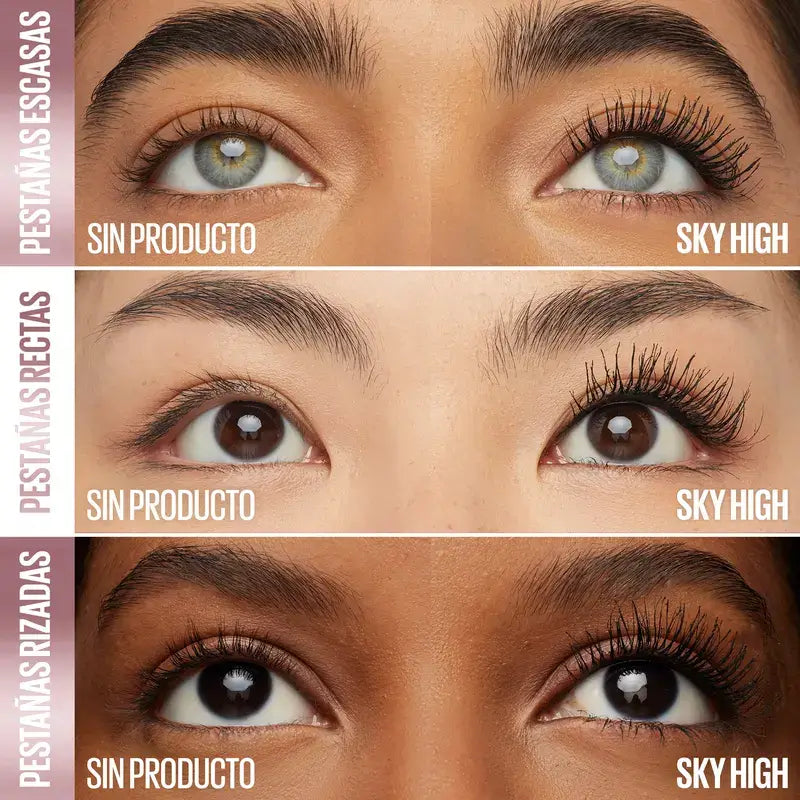 Maybelline New York Lash Sensational, mascara impermeabile Sky High, blu navy, 1 pz.