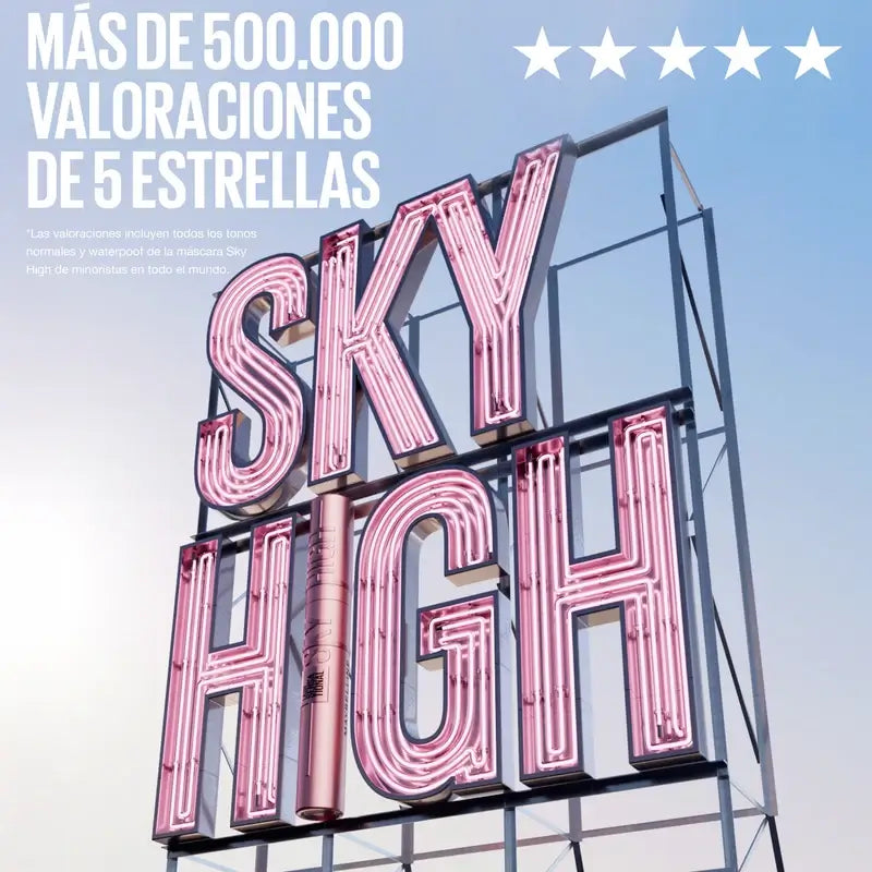 Maybelline New York Lash Sensational, mascara impermeabile Sky High, blu navy, 1 pz.