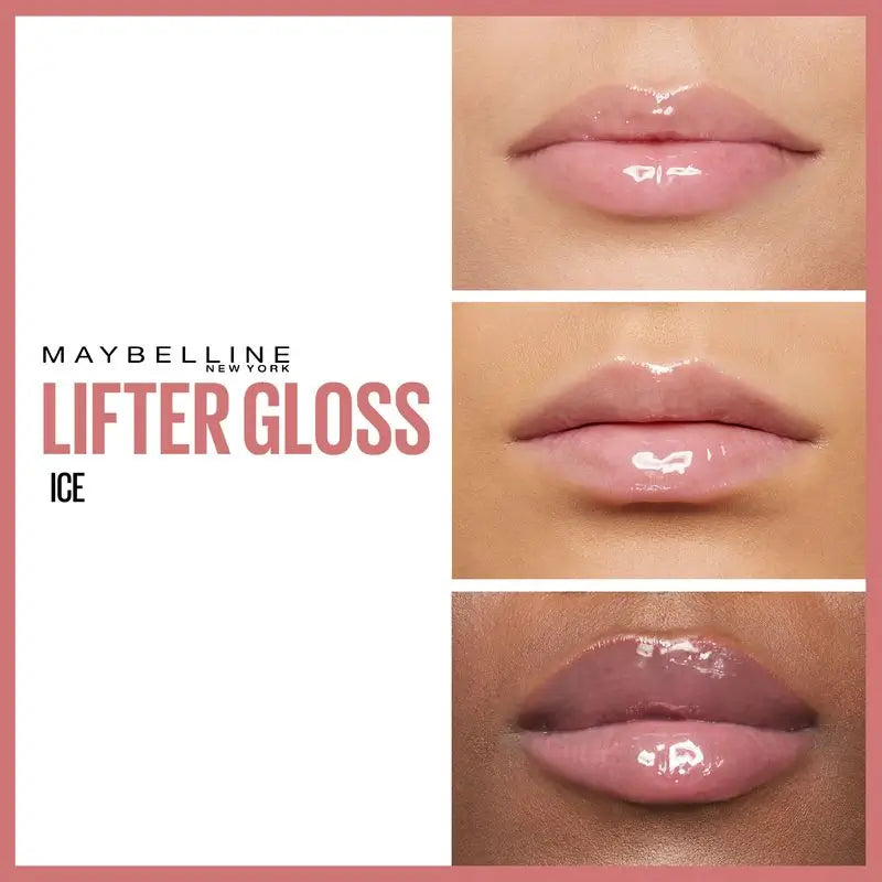 Maybelline New York Lifter Gloss Lip Gloss Shade 02 Ice. Idratazione intensa e labbra rimpolpate.