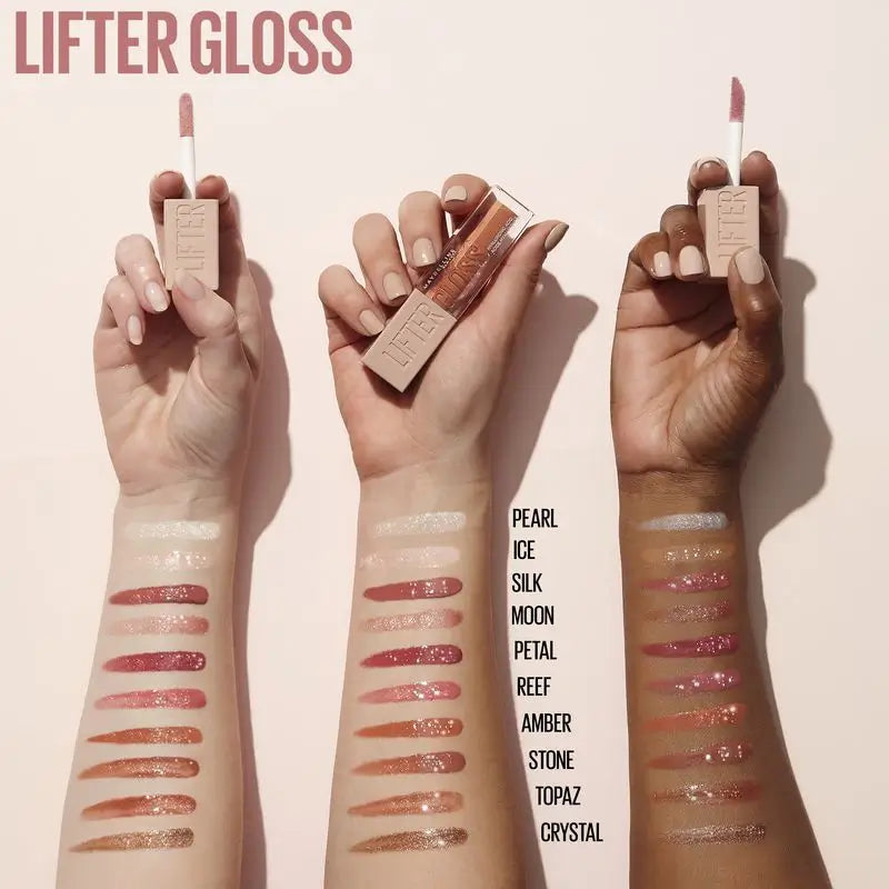 Maybelline New York Lifter Gloss Lip Gloss Shade 03 Moon. Idratazione intensa e labbra rimpolpate.