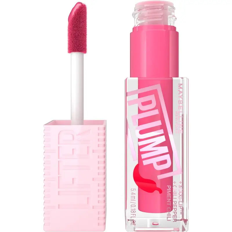 Maybelline New York Lifter Plump con peperoncino e acido ialuronico, tonalità 005 Rosa Pungente