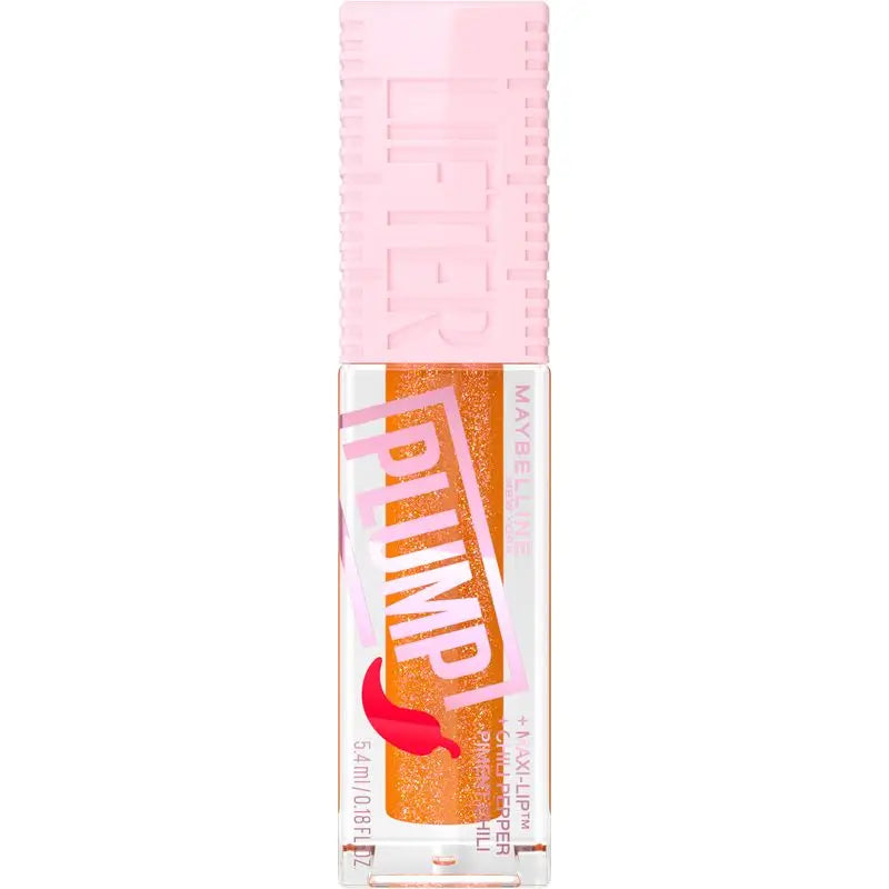 Maybelline New York Lifter Plump con Peperoncino e Acido Ialuronico, tonalità 008 Miele caldo