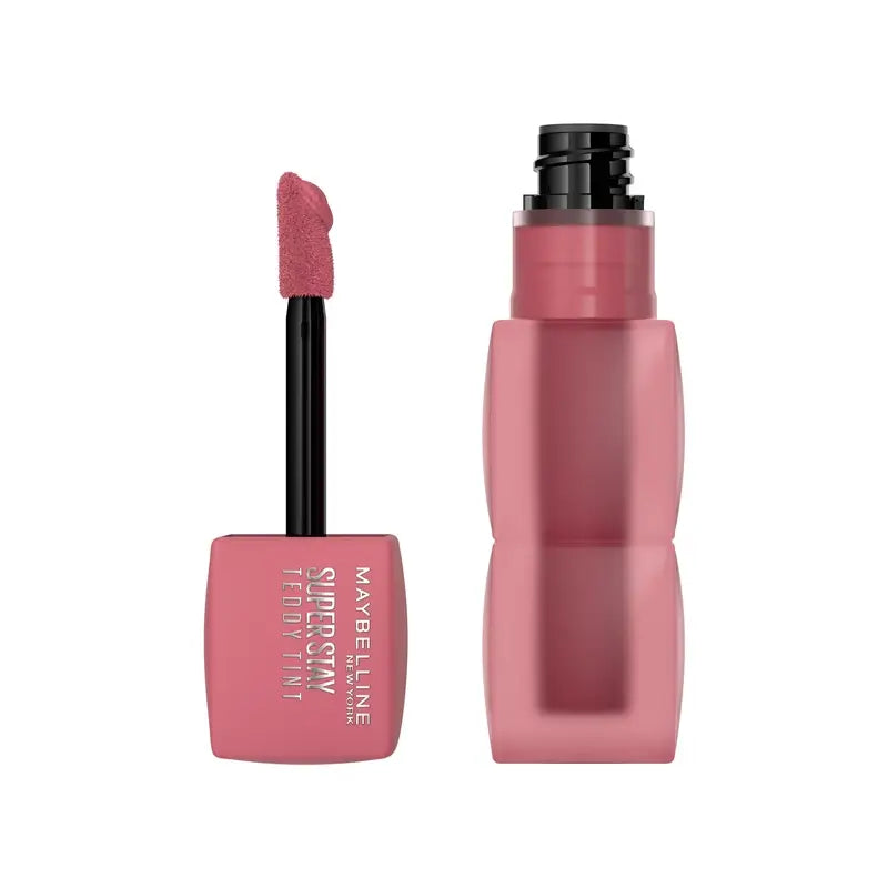 Maybelline New York Super Stay Teddy Tint Rossetto opaco, tonalità 15 Skinnydip, 5 ml